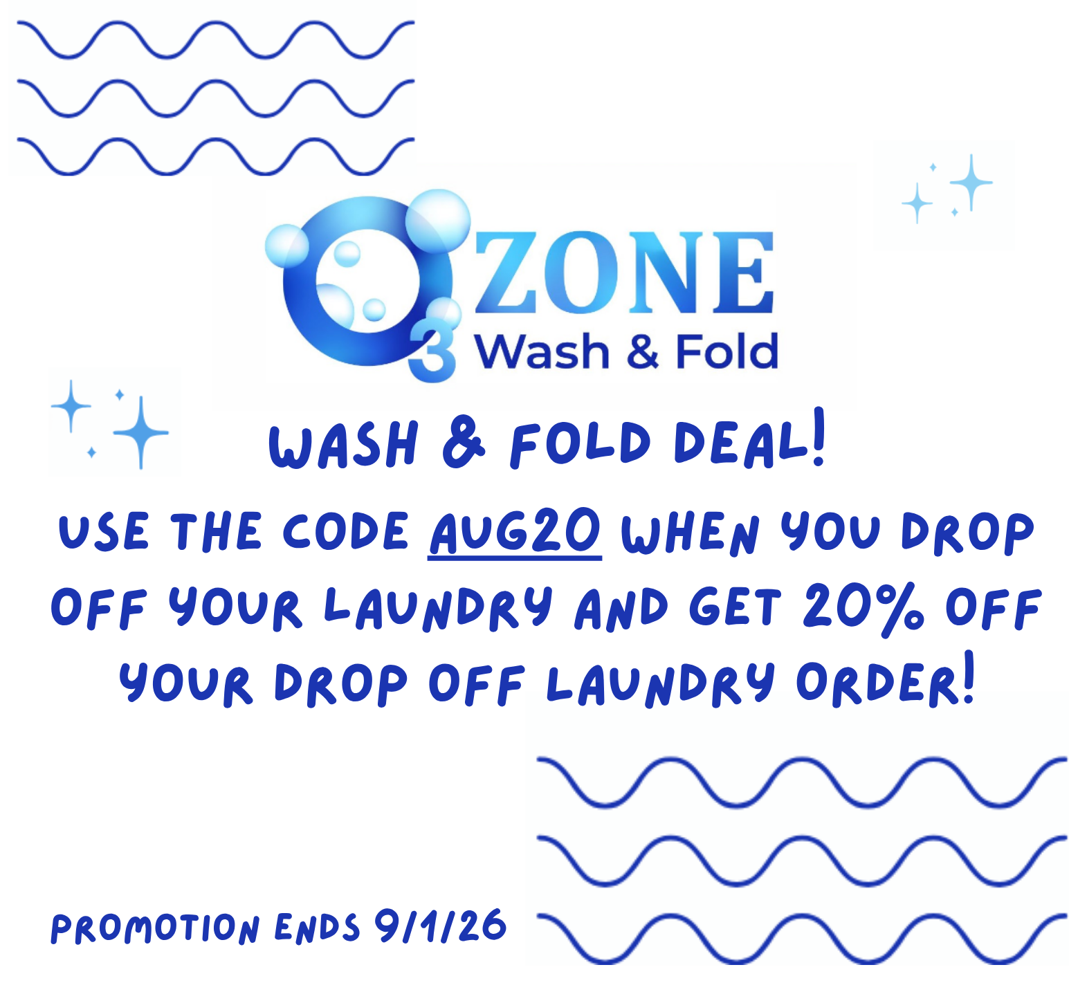August Wash & Fold Deal